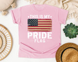 This Is My Pride Flag graphic tee in Blossom