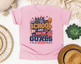 Back To School And Full Of Goals graphic tee in Blossom