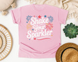 Shake Your Sparkler White 3 graphic tee in Blossom