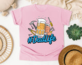 Dad Life Grey graphic tee in Blossom
