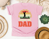 My Favorite Golf Player Calls Me Dad graphic tee in Blossom