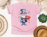 Uncle Sam With Heart graphic tee in Blossom
