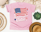 Star Spangled Cutie White 4 graphic tee in Blossom