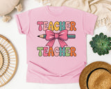 Teacher Teacher graphic tee in Blossom