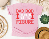Dad Bod You Mean Father Figure Pink 2 graphic tee in Blossom