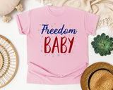 Freedom Baby graphic tee in Blossom