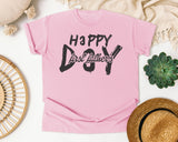 Happy First Father's Day Grey graphic tee in Blossom