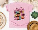 Second Grade Crew graphic tee in Blossom