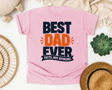 Best Dad Ever Facts Not Opinions Blue graphic tee in Blossom