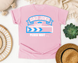 Dad Joke Loading Please Wait White graphic tee in Blossom