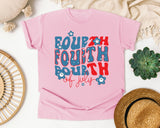 Fourth Of July graphic tee in Blossom