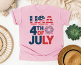 USA 4th Of July Navy graphic tee in Blossom
