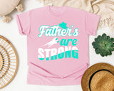 Fathers Are Strong White graphic tee in Blossom