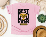 Best Dad Ever No Days Off White 2 graphic tee in Blossom