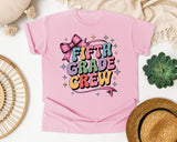 Fifth Grade Crew graphic tee in Blossom