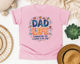 Dad Life Embracing The Chaos And The Joy graphic tee in Blossom