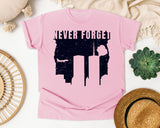 Never Forget White 8 graphic tee in Blossom
