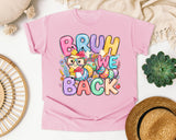 Bruh We Back Owl graphic tee in Blossom