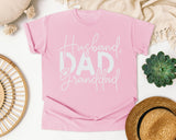 Husband Dad Granddad White graphic tee in Blossom