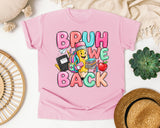Bruh We Back Pencil graphic tee in Blossom
