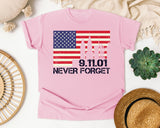 Never Forget Red 2 graphic tee in Blossom