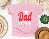 Dad To Be White 2 graphic tee in Blossom