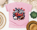 All Star Dad graphic tee in Blossom