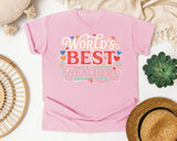 World's Best Teacher graphic tee in Blossom