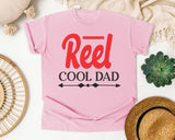 Reel Cool Dad White 3 graphic tee in Blossom