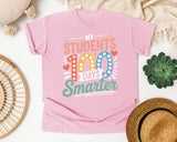 My Students 100 Days Smarter graphic tee in Blossom