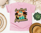Papasaur graphic tee in Blossom