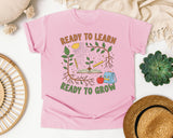 Ready To Learn Ready To Grow graphic tee in Blossom