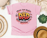 Strong Funny Protector Dad graphic tee in Blossom