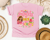 The Princess Is Back To School graphic tee in Blossom