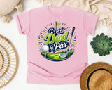 Best Dad By Par Grey 2 graphic tee in Blossom
