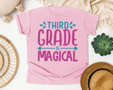 Third Grade Is Magical graphic tee in Blossom