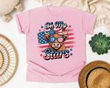 Oh My Stars Grey 2 graphic tee in Blossom