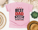 Best Dad Ever Not Perfect But Pretty Close Black graphic tee in Blossom