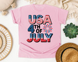 USA 4th Of July Navy 2 graphic tee in Blossom