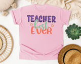Teacher Best Ever graphic tee in Blossom