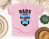 Dads With Beards Are Better White 4 graphic tee in Blossom