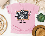 Teachers Make Magic graphic tee in Blossom