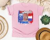 Red White And Boozy graphic tee in Blossom