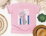 Best Dad Ever Patriot graphic tee in Blossom
