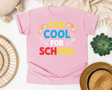 Too Cool For School Bold graphic tee in Blossom