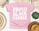 Proud Black Father White graphic tee in Blossom