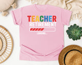 Teacher Retirement Loading graphic tee in Blossom