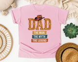 Dad The Man The Myth The Legend Orange graphic tee in Blossom