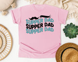 Super Dad Black graphic tee in Blossom