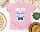 Dads With Beards Are Better White 3 graphic tee in Blossom